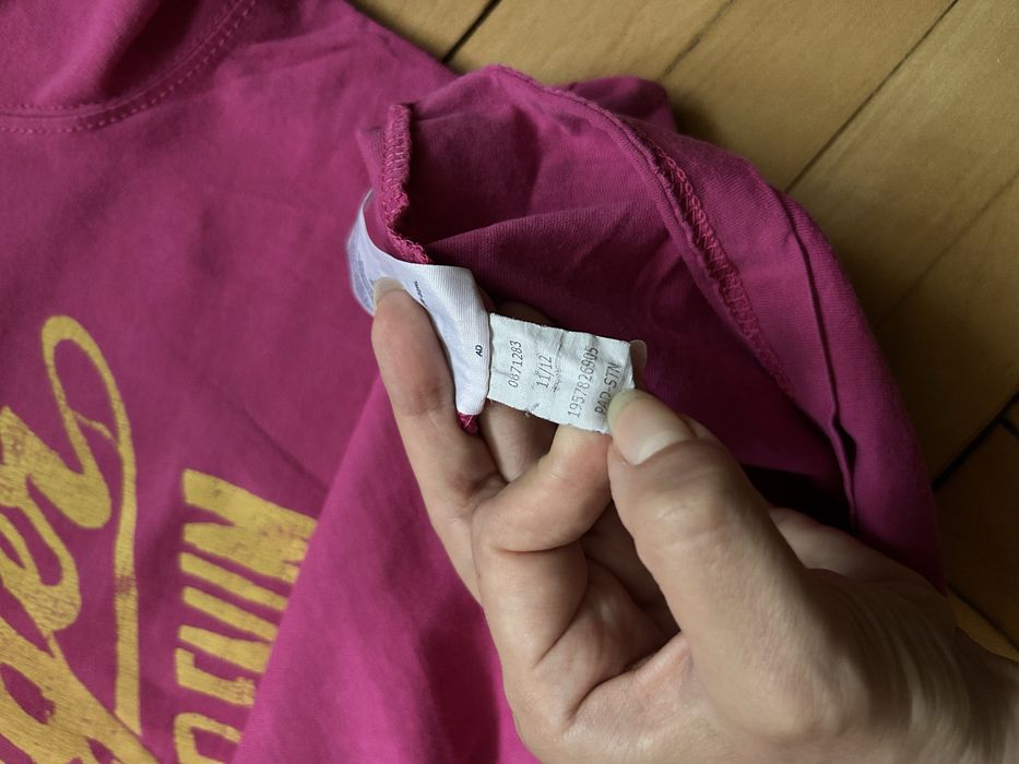 Różowy tshirt Hilfiger denim bawełna 100%