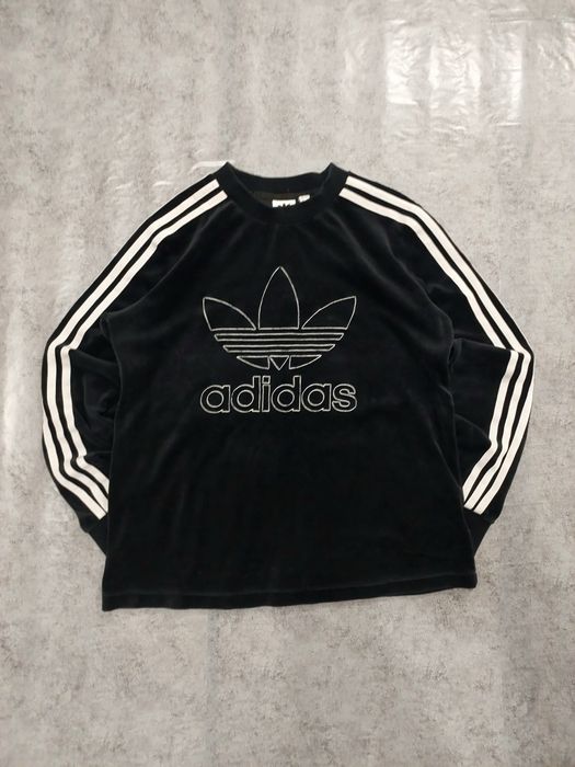 Аdidas Оригінальний велюровий світшот з лампасами