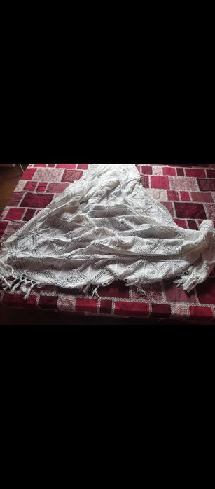 colcha de renda feito á mao