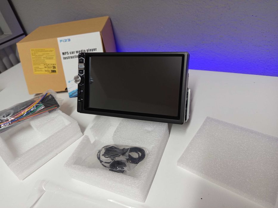 Rádio 1 Dim carplay Bluetooth USB MP5/Novo