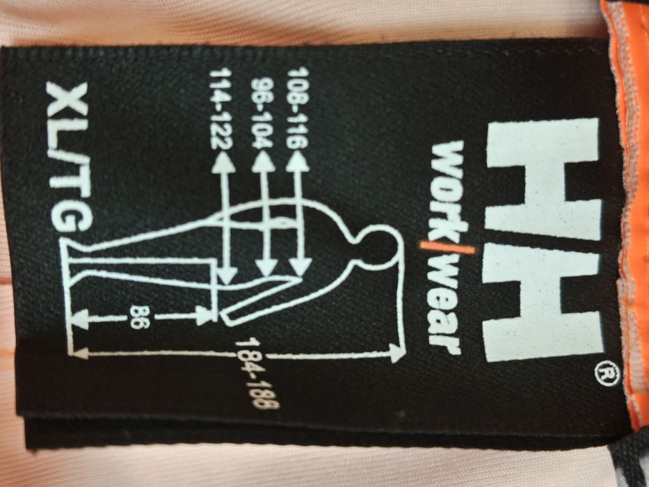 Helly Hansen spodnie odblaskowe przeciwdeszczowe xl