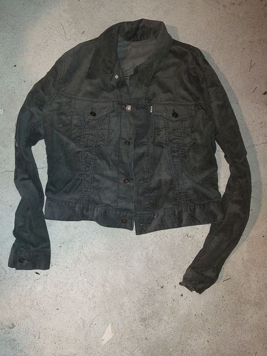 Kurtka Levis model slim fit szara sztruksowa rozmiar S/M