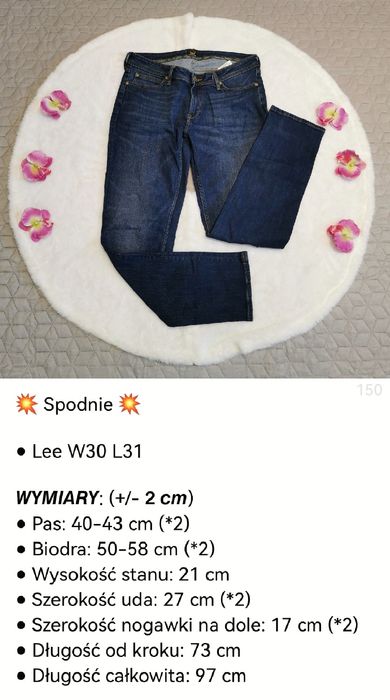 Spodnie jeansowe Lee W30 L31