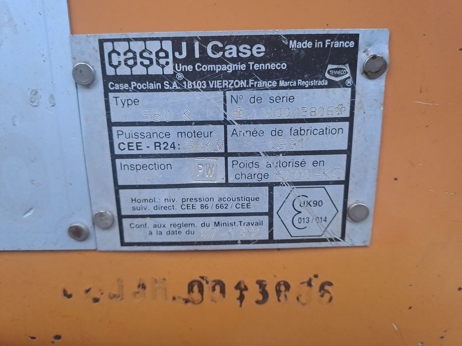 Koparko Ładowarka Case 580 Super K 4x4 Teleskop Łyżko Szczęka