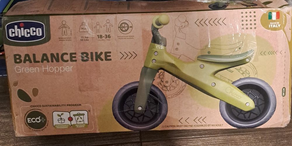 Rowerek Chicco Balance Bike Eco+ Green Hopper