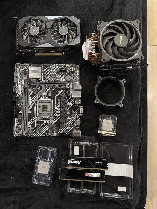 Продам відеокарту, процесор та башню