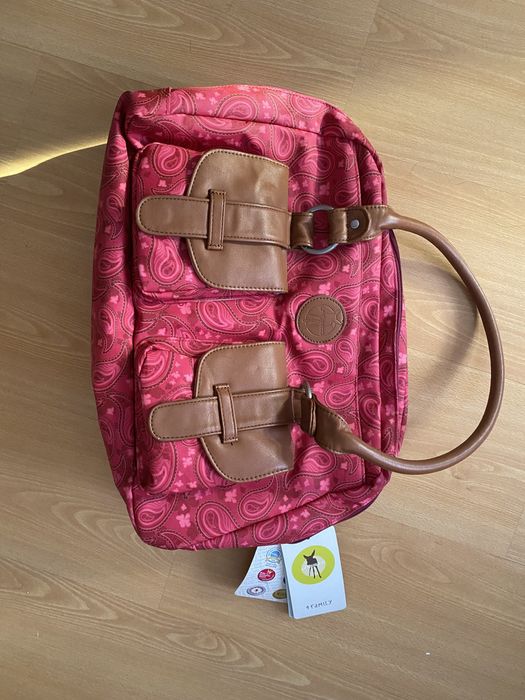 Mala de maternidade lassig vintage metro bag