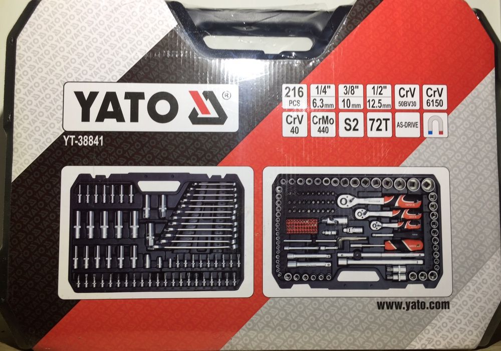 Набор YATO-38841 предметів 216 є в наявності нові запаковані ято