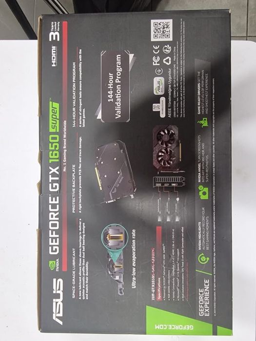Vendo placa grafica asus tuf gaming 1650 de 4gb ddr6