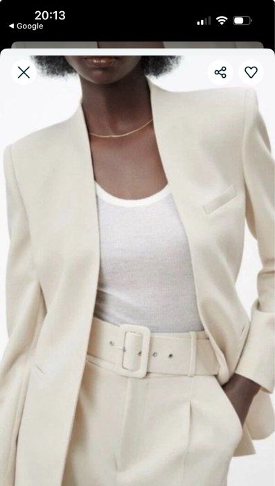 Піджак бежевий Zara