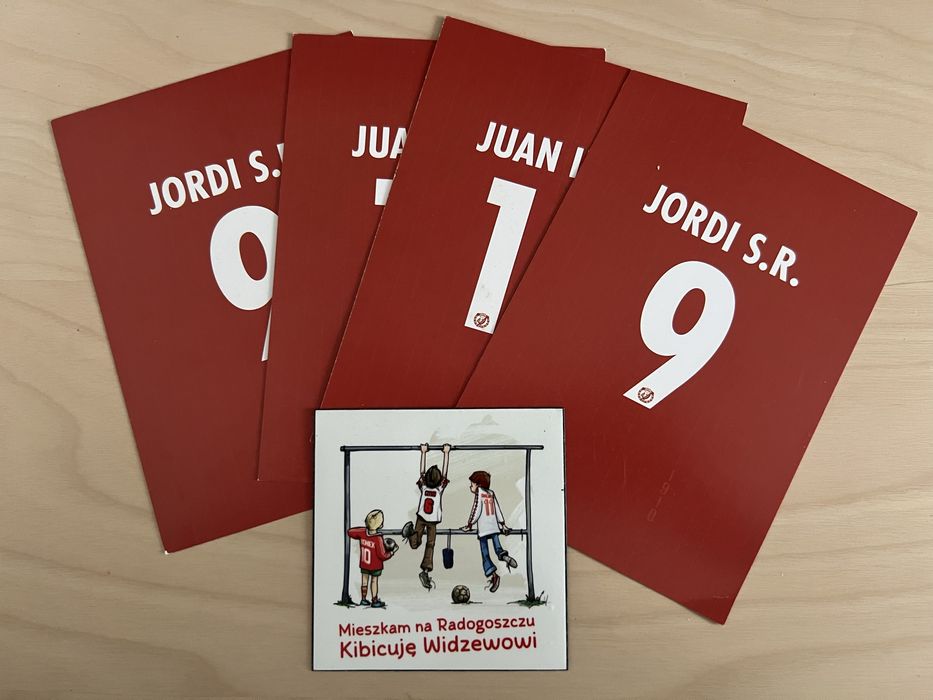 RTS Widzew Łódź karty i magnes kibic