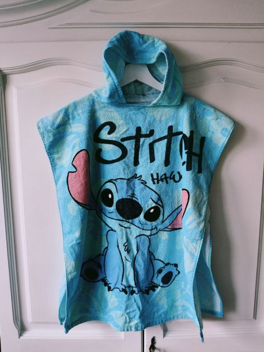 Ręcznik kąpielowy z kapturem/ poncho: Stitch Hawaii