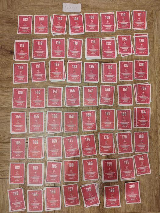 Naklejki Topps UEFA UCL 25/26 aktualizacja 26.07.2025r