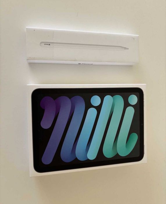 Ipad mini 6 64gb wifi + apple pencil + capa magnética