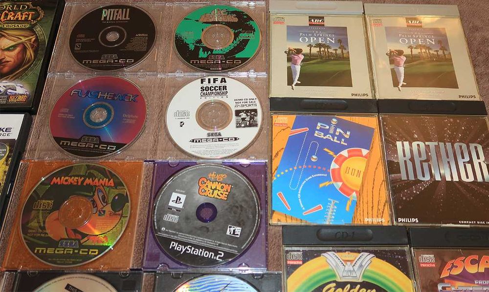 Jogos retro PC, Sega Mega CD,  CDI Philips Play Station PS2
