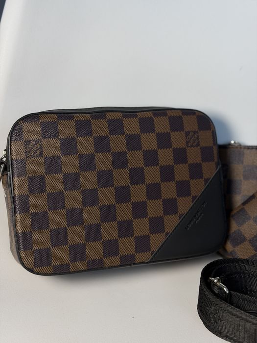 Шкіряна сумка  louis vuitton 3в1