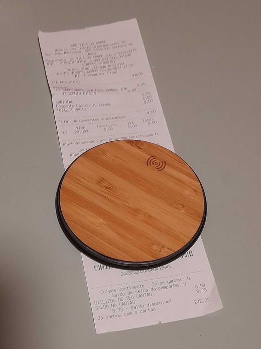 Carregador de telemóvel sem fios