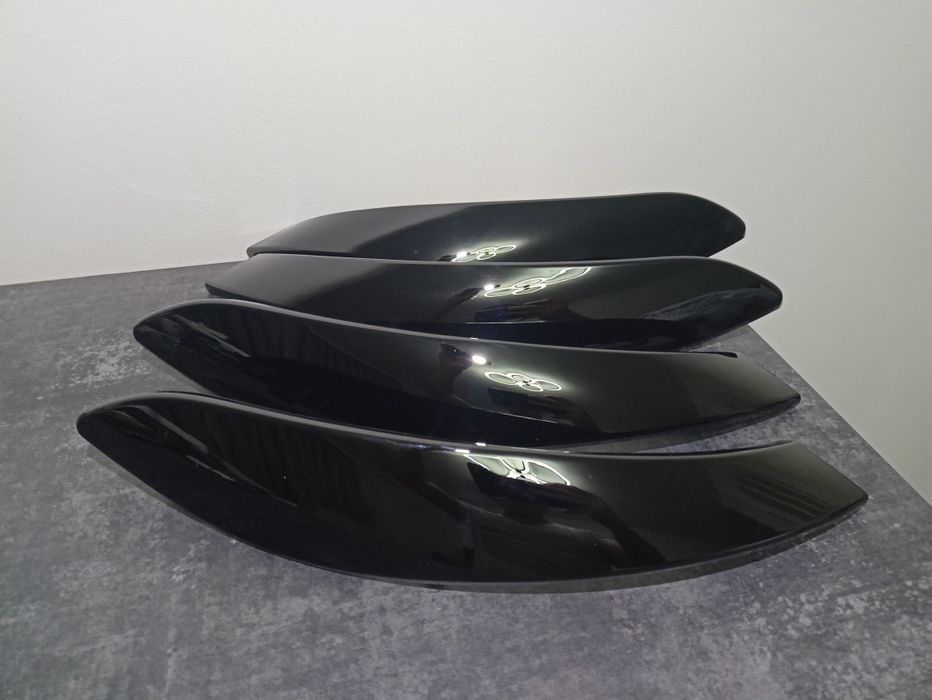 Комплект дверних ручок "декор" BMW F30 F31 F32 Black PIANO/Чорне піано