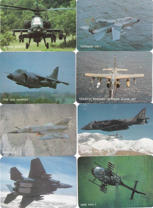 Calendários - Aviões (Guerra do Golfo) Vintage
