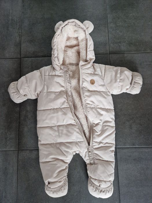 Kombinezon ciepły kremowy H&M 1-2M