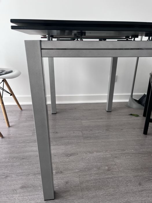 Mesa de jantar vidro/extensível