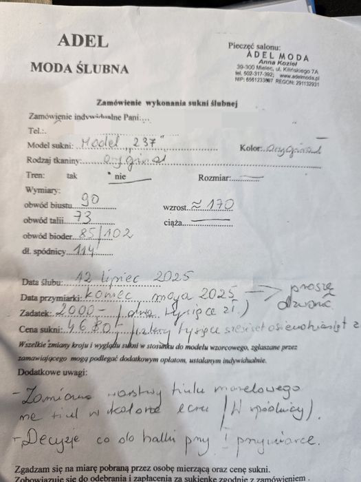 Suknia ślubna 2025 (śmietanka 36/38, welon gratis)