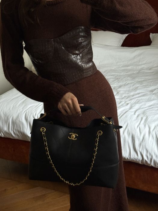 Сумка Chanel шкіра | чорна