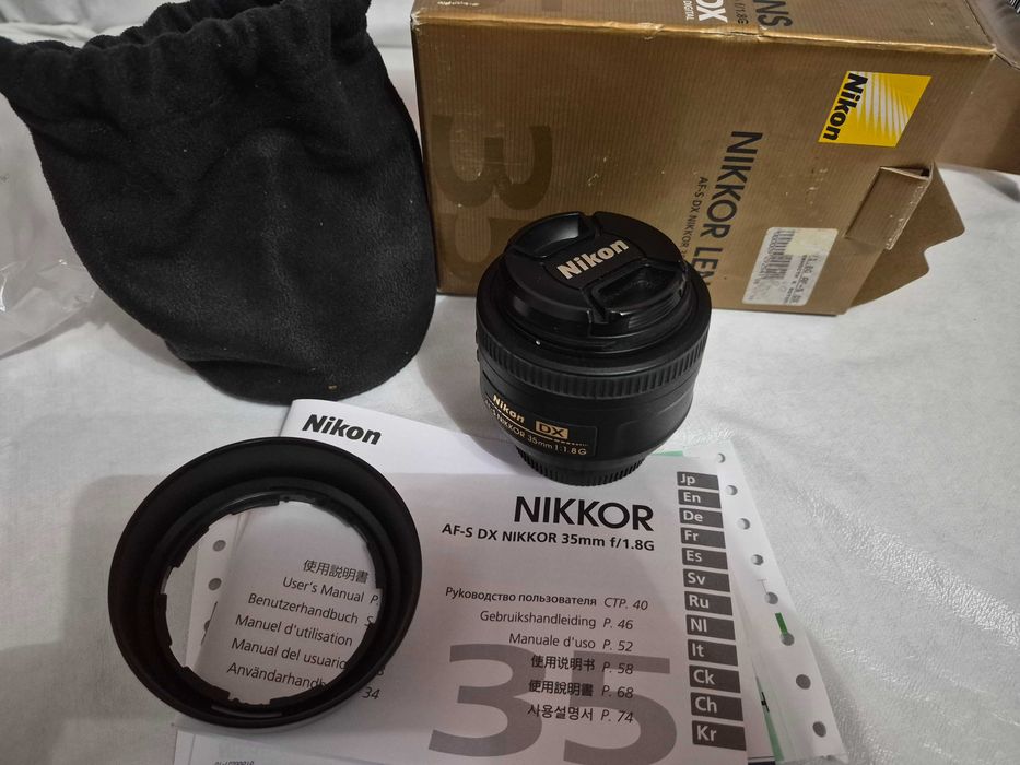 nikon af s dx nikkor 35mm f 18g - купити об'єктиви - Ціна на OLX.ua