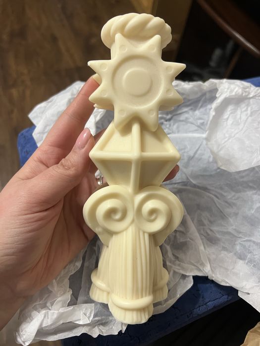 Різдвяна бджолина свічка ручної роботи - просто Микола