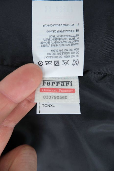 Puma Ferrari skóra męska kurtka r L