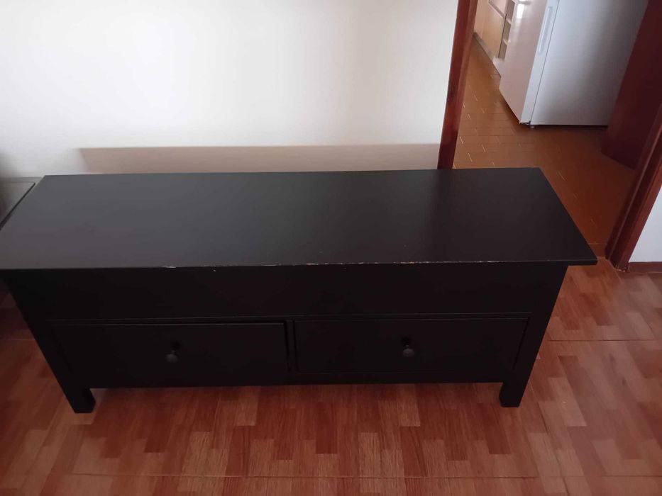 Banco Baú IKEA HEMNES (Preto-Castanho) – Descontinuado