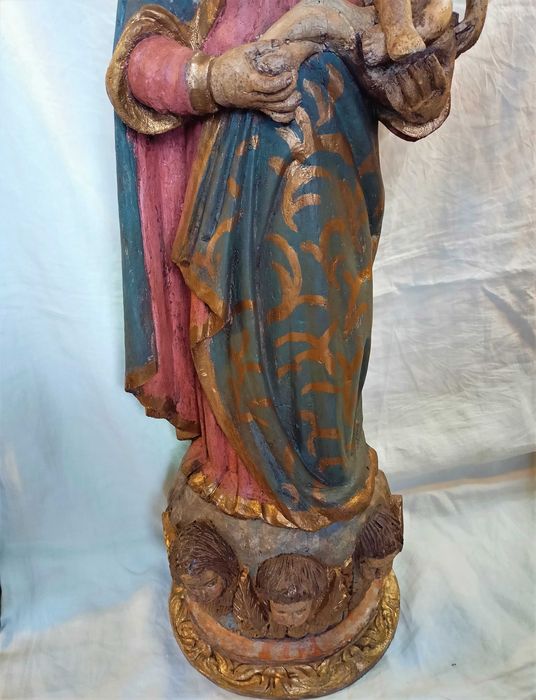 Figura Nossa Sra da Saúde Madeira Séc XIX
