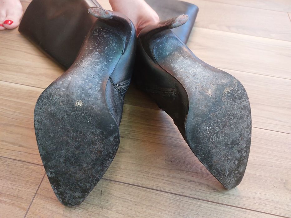 Botas de senhora pretas 37 cano alto