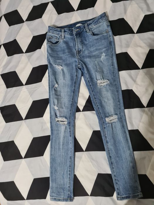 Spodnie Rurki Marsala Redress