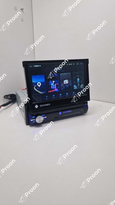 Auto radio 1 Din Android universal de ecrã retrátil