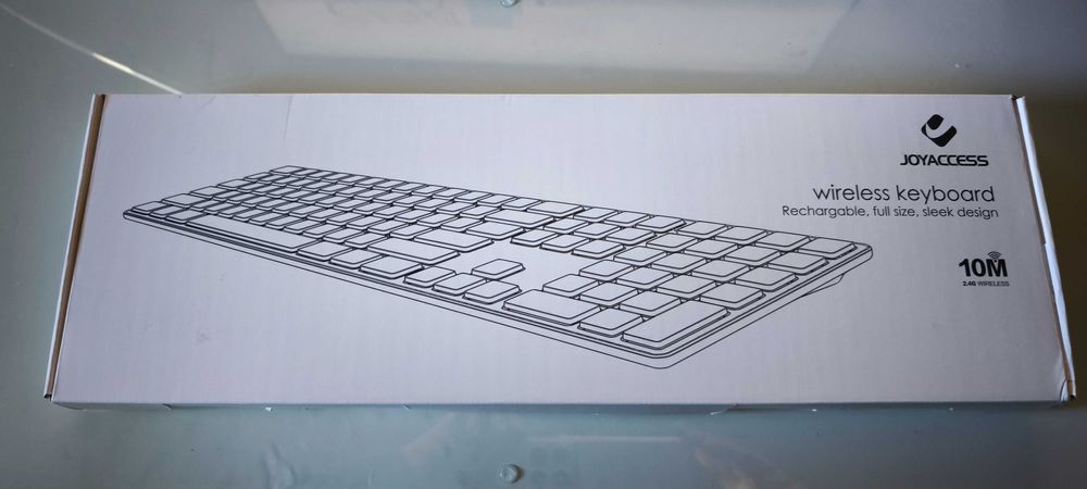 Teclado computador Joyaccess (novo) - Bluetooth sem fios em aluminio