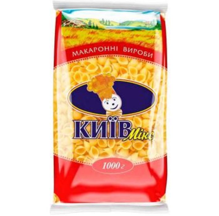 Макаронні вироби Київ мікс 1 кг / макароны / рожки / спагетти, 1 кг