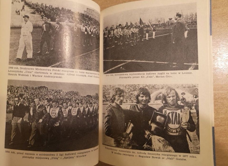 Unia Leszno żużel, książka "Sportowe tradycje" 1978 rok, unikat