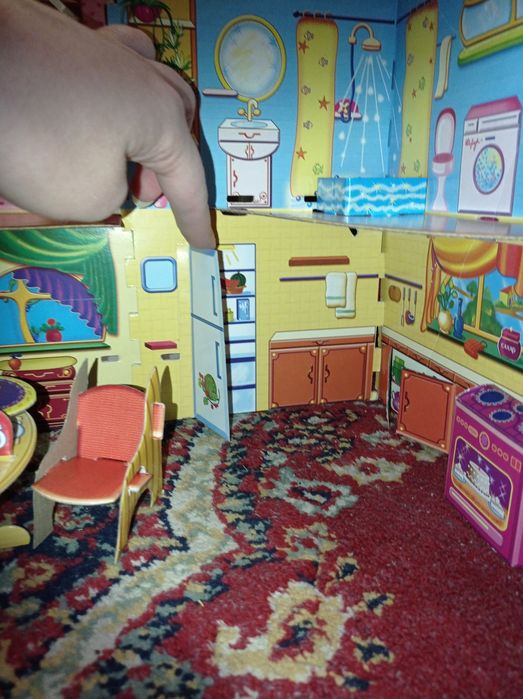 Картонный кукольный Домик 3 D