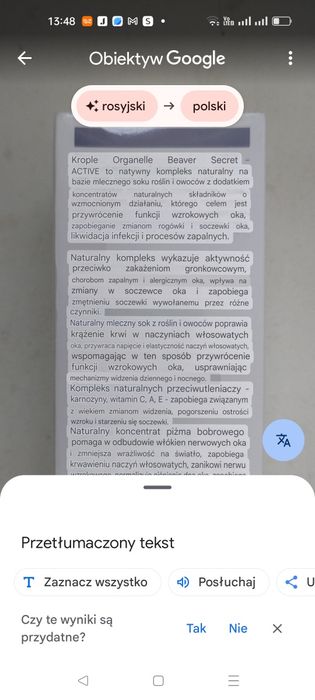 Krople do oczu z carnosine sekret bobra