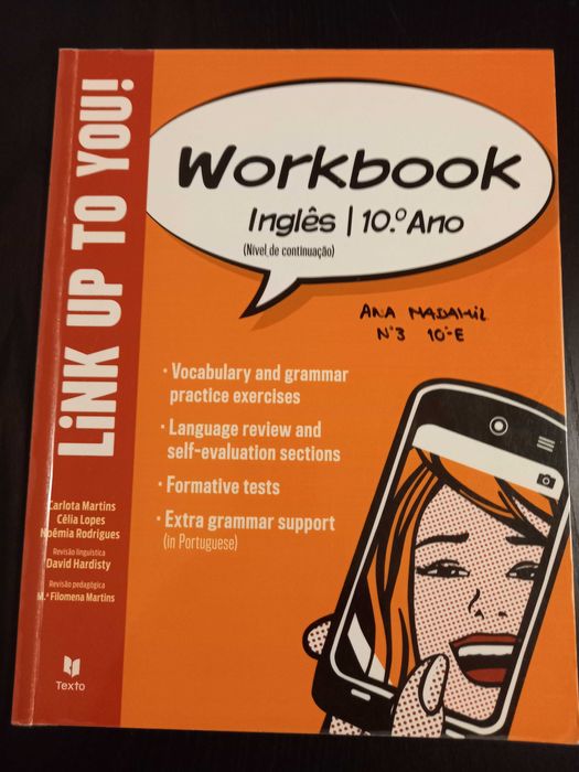 NOVO Caderno Actividades Link Up To You! 10 Ano isbn fotos