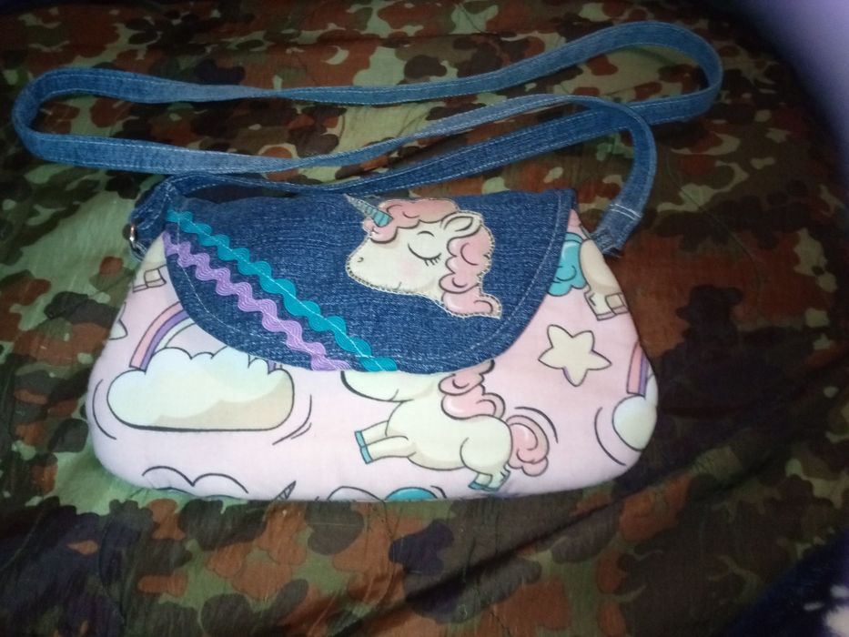 Conjunto Mala e Bolsa Unicórnio