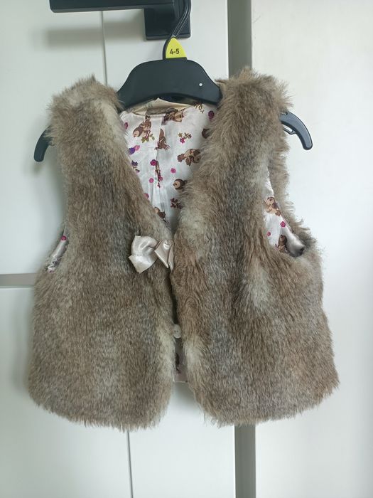 Kamizelka futerka narzutka H&M 116 cm