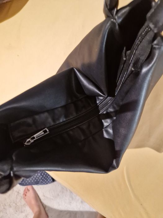 Czarna Torebka Skóra