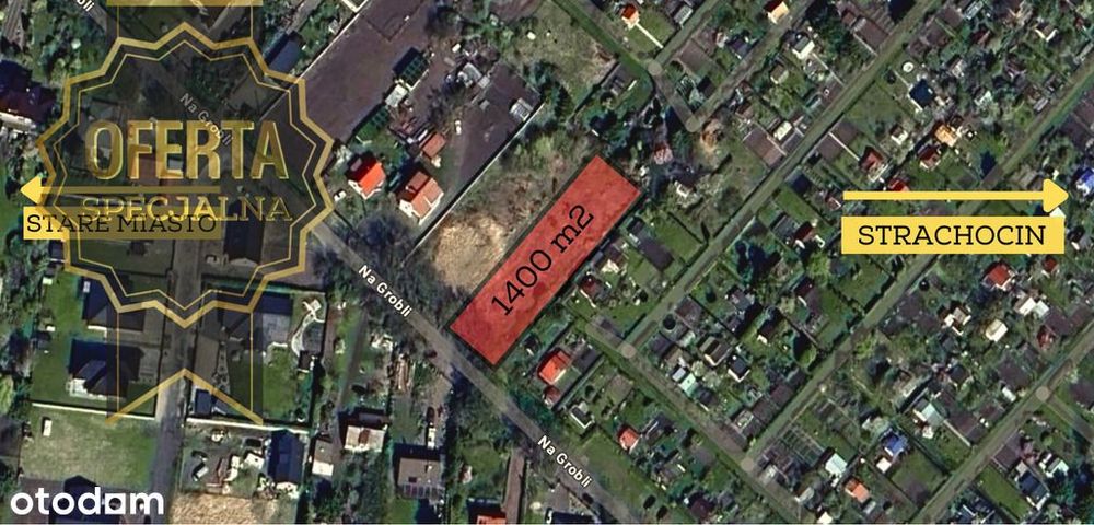 Starówka - działka z WZ- pod dom jendoro. - 1400m2