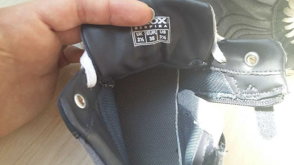 buty markowe GEOX 35 wyższe na jesień całoroczne przejściowe skóra !
