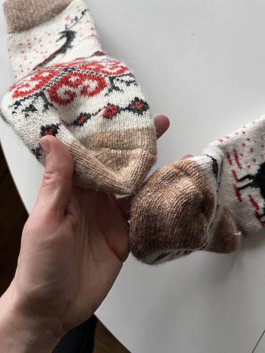 Nowe ciepłe wełniane skarpetki skarpety zimowe