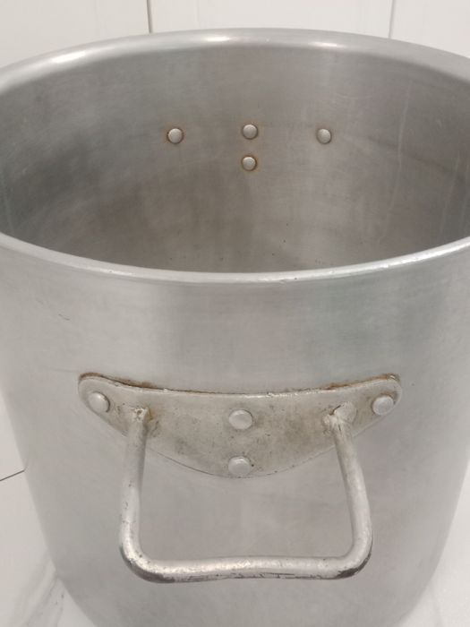 Duży Gar kocioł aluminiowy PRL  40 litrow