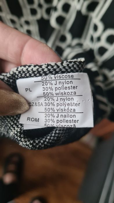 Czarna sukienka wzorki