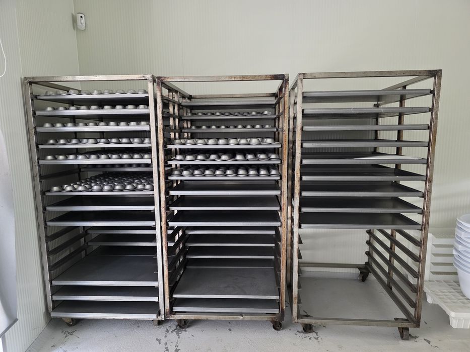 Carros para ir ao forno industrial + Tabuleiros